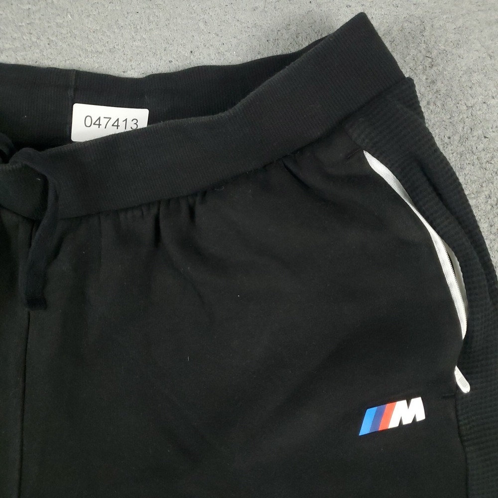 Puma X BMW Shorts Mens Size 2XL Black Sports Running Training Sweat Shorts - Picture 3 of 7
